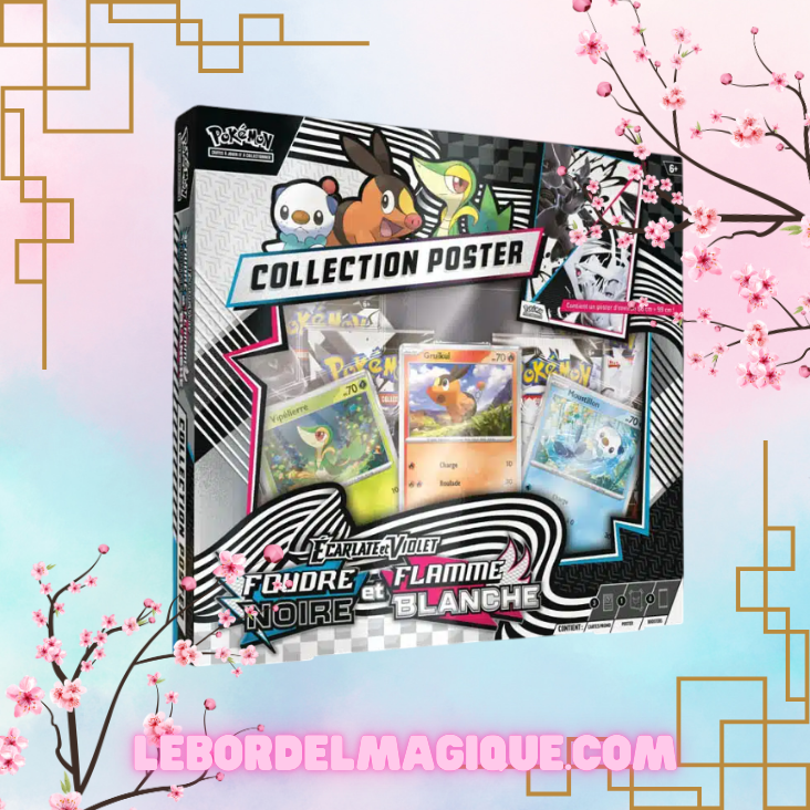 Coffret Collection Poster Pokémon 10.5 Foudre Noir Flamme Blanche