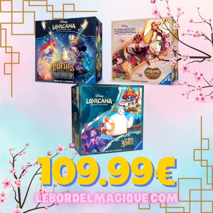 Lot de 3 Trove Pack Lorcana FR Set 6 8 10