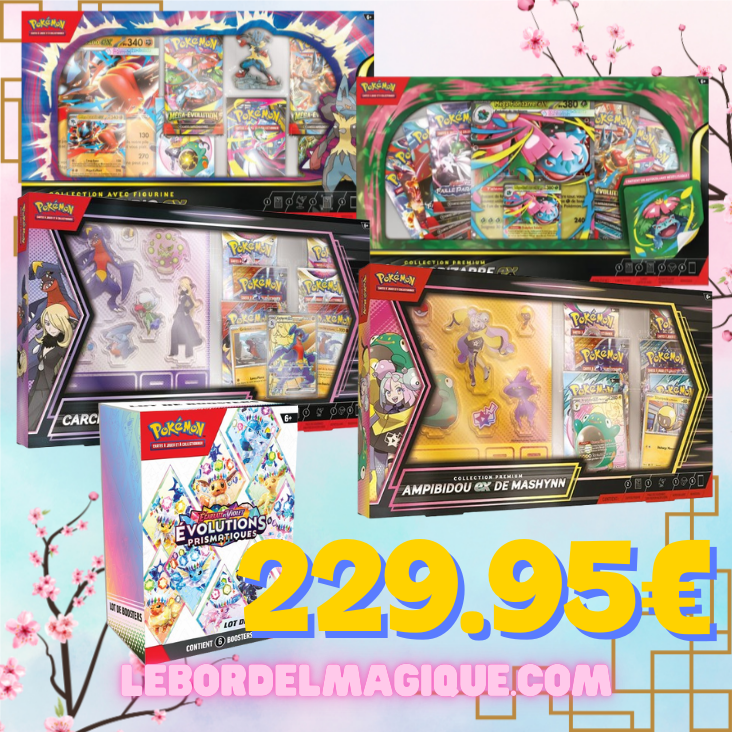 Lot Pokémon : 4 Coffrets + 1 Bundle 8.5