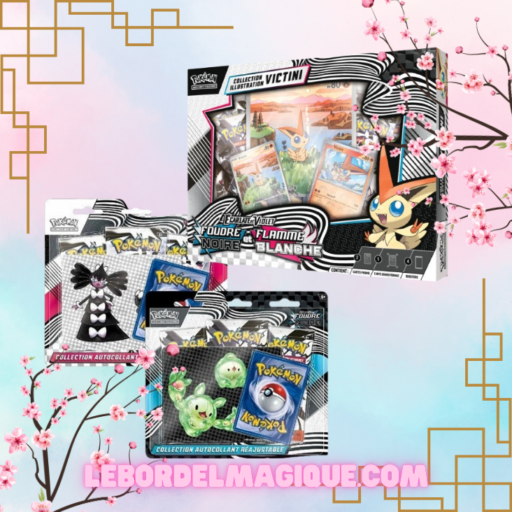 Lot Pokémon 10.5 : 1 Coffret Collection Illustration Victini + 2 Tripacks 10.5