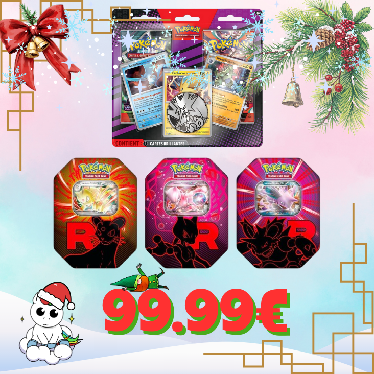 Lot de Noël : 3 Pokebox Rocket + 1 Duopack de la Team Rocket