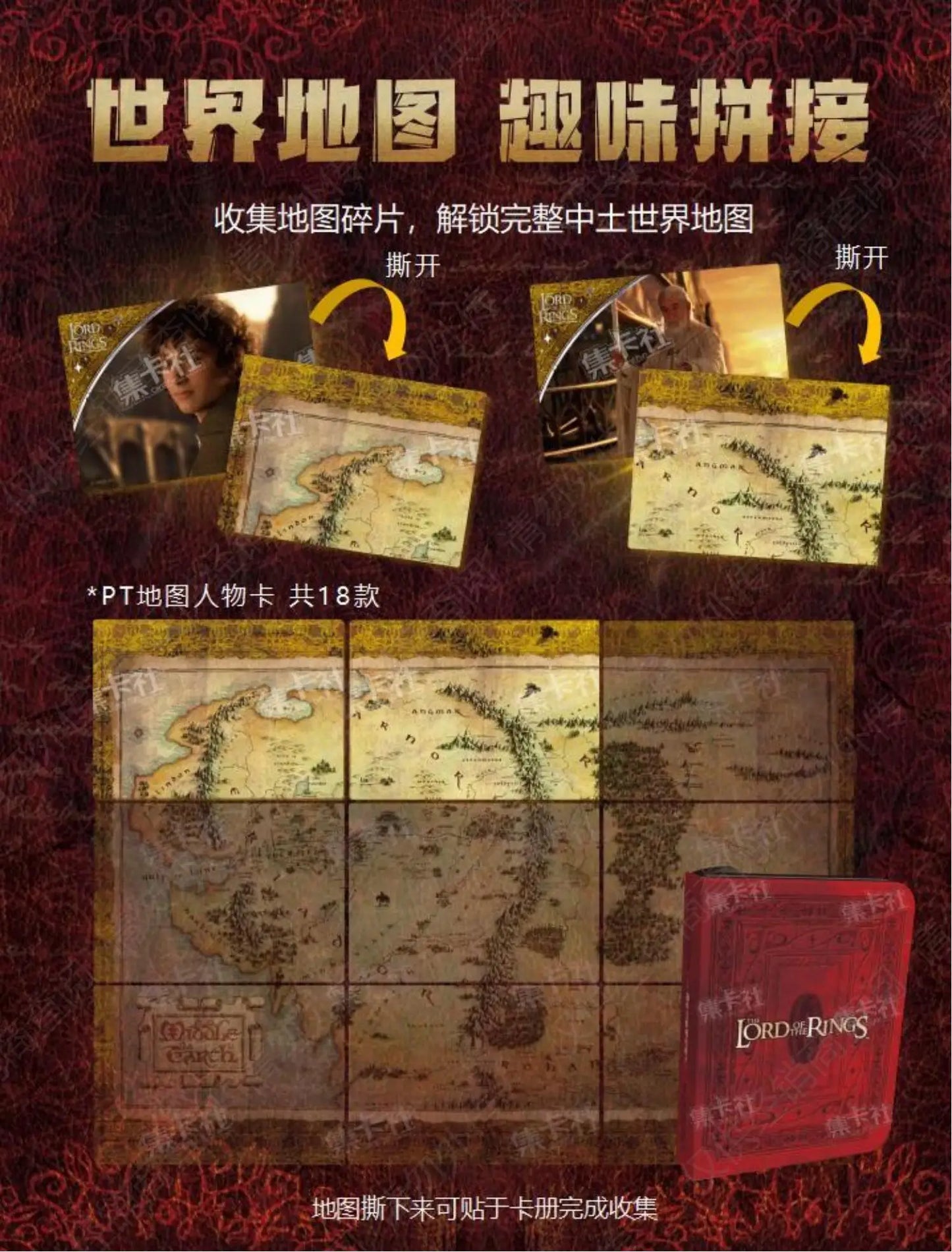 Display Le Seigneur des Anneaux CARD FUN