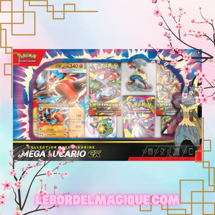 Coffret Collection avec figurine Méga-Lucario EX