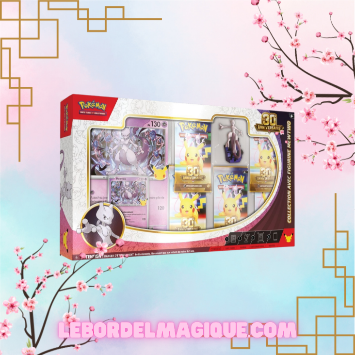 Coffret figurine Mew / Mewtwo Pokémon 30th FR