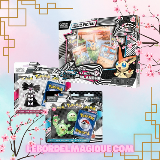 Lot Pokémon 10.5 : 1 Coffret Collection Illustration Victini + 2 Tripacks 10.5