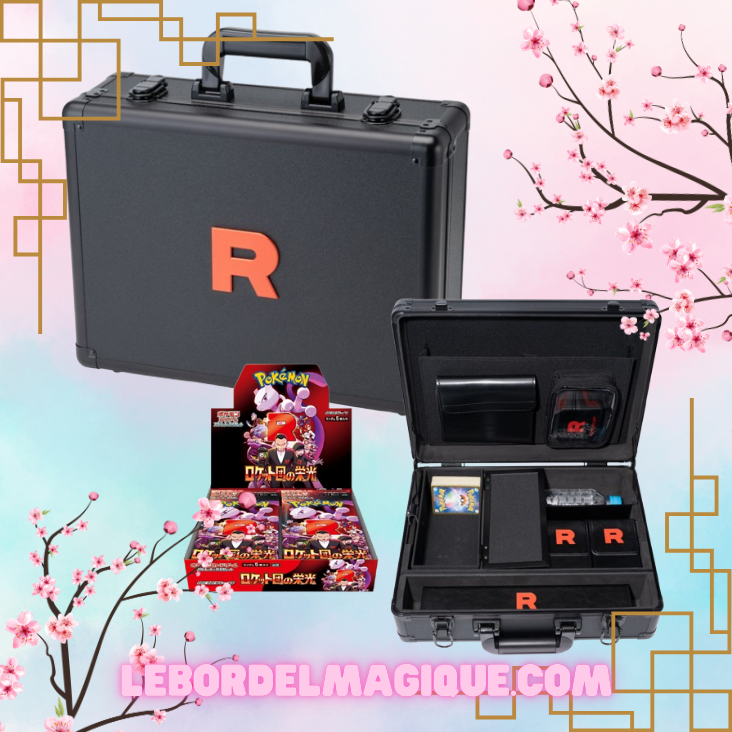 Mallette Glory of the Team Rocket CARTON OUVERT mais VALISE COMPLETE