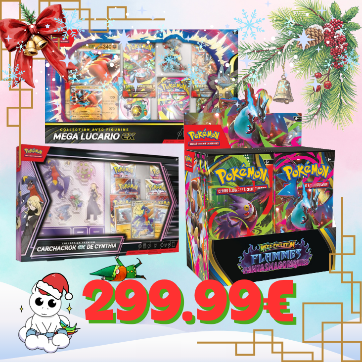 Lot de Noël : 1 Display ME02 + 2 Coffrets au choix dans la sélection