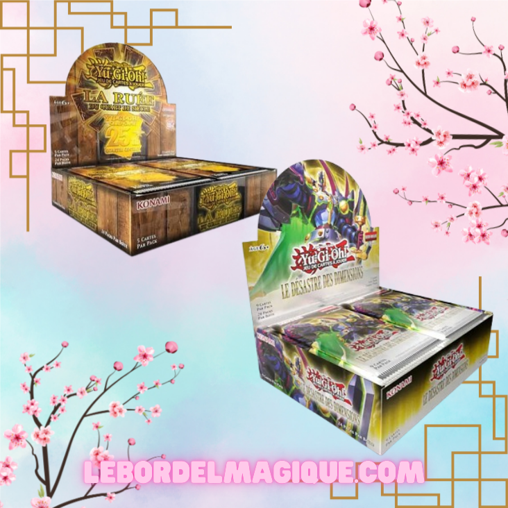 Lot de 2 displays Yu-Gi-Oh! : 1 Display RA04 La Ruée du Quart de Siècle + 1 Display parmis la liste!