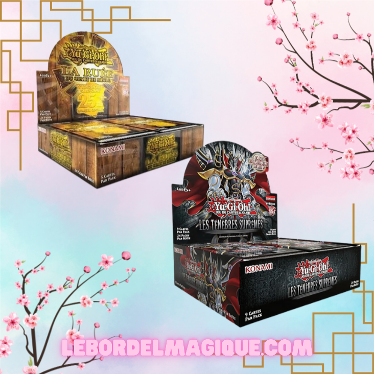 Lot de 2 displays Yu-Gi-Oh! : 1 Display RA04 La Ruée du Quart de Siècle + 1 Display parmis la liste!