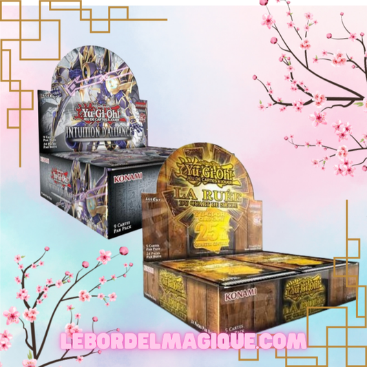 Lot Yu-Gi-Oh! 1 Display "La ruée Quart de siècle" RA04 + 1 Display "Intuition d'alliance" ALIN