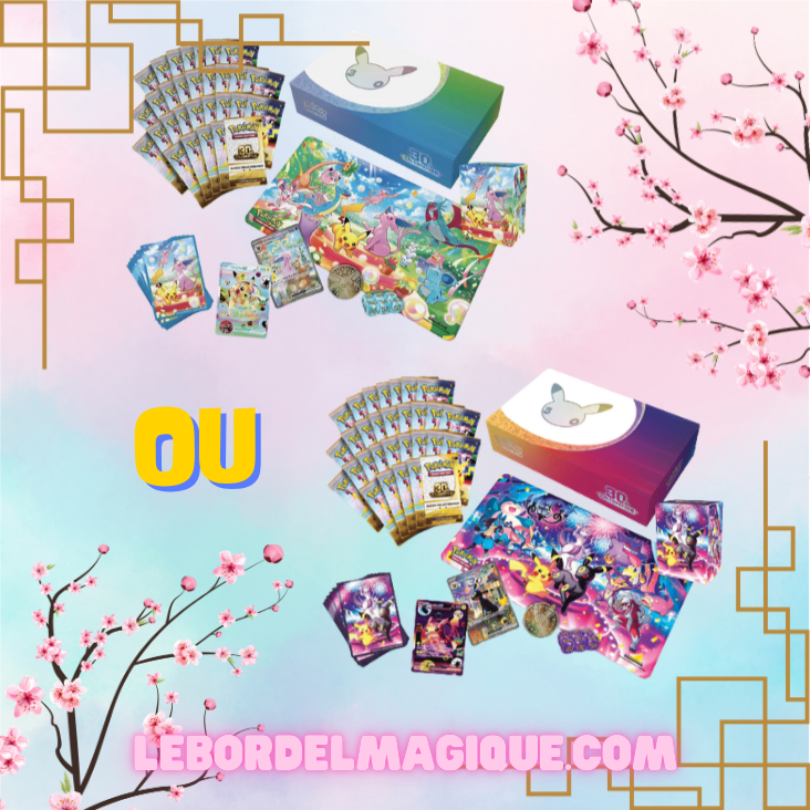 Ultra-Premium Pokémon 30th Mentali édition jour / Noctali édition Nuit FR