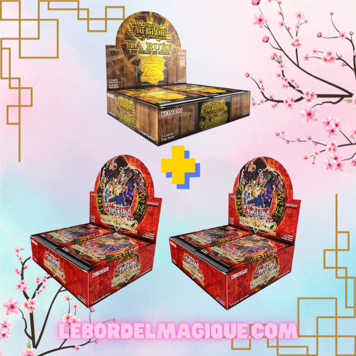 Lot Yu-Gi-Oh! 3 Displays : 1 RA04 + 2 RP02