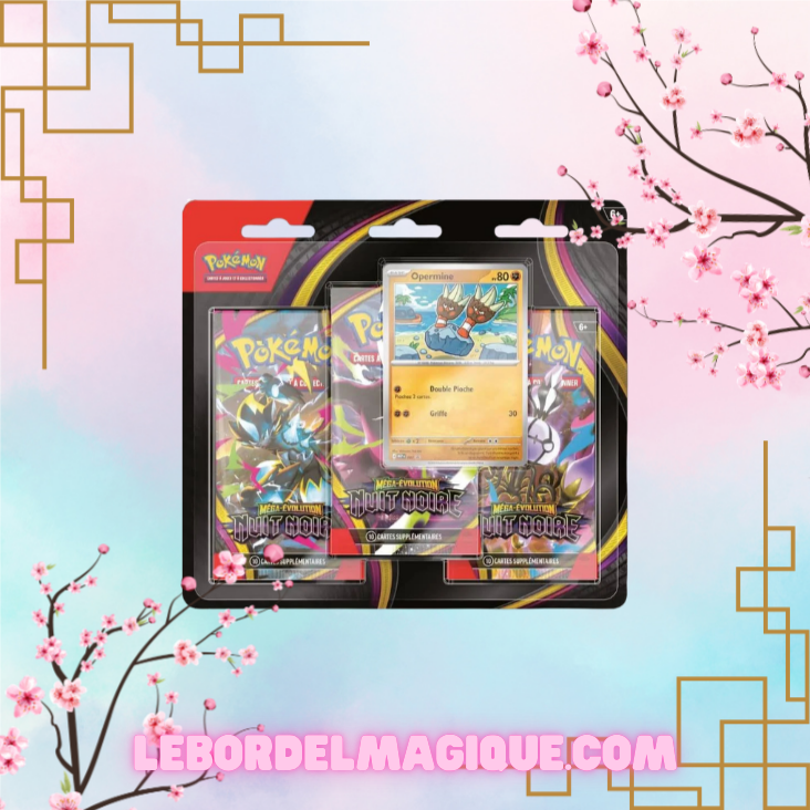 Tripack Pokémon ME05 Nuit Noire